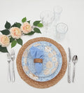 Blue Cream Floral